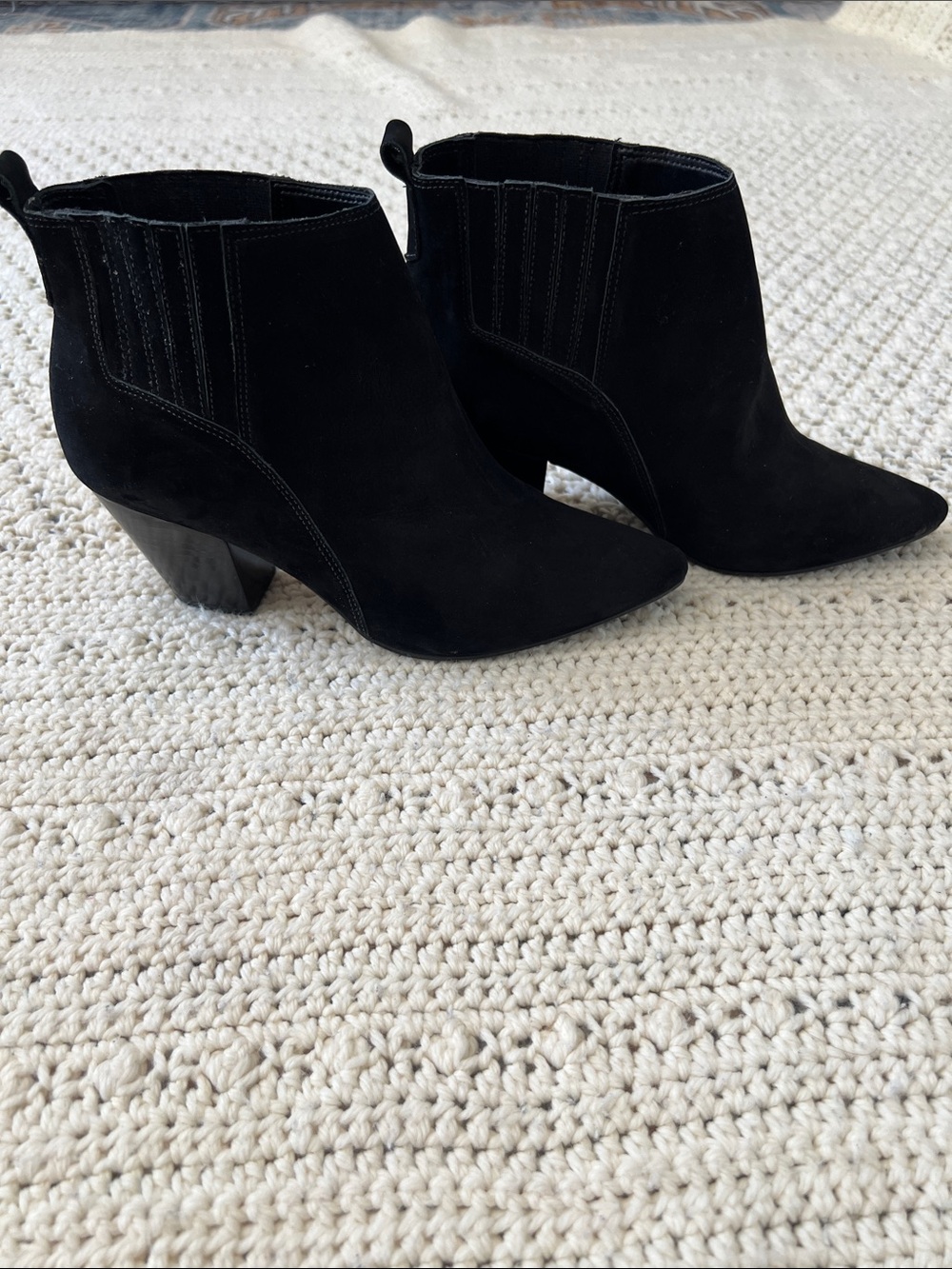 Firth Black nubuck Ankle Boots - Classic Women’s Bootie BN SZ 8